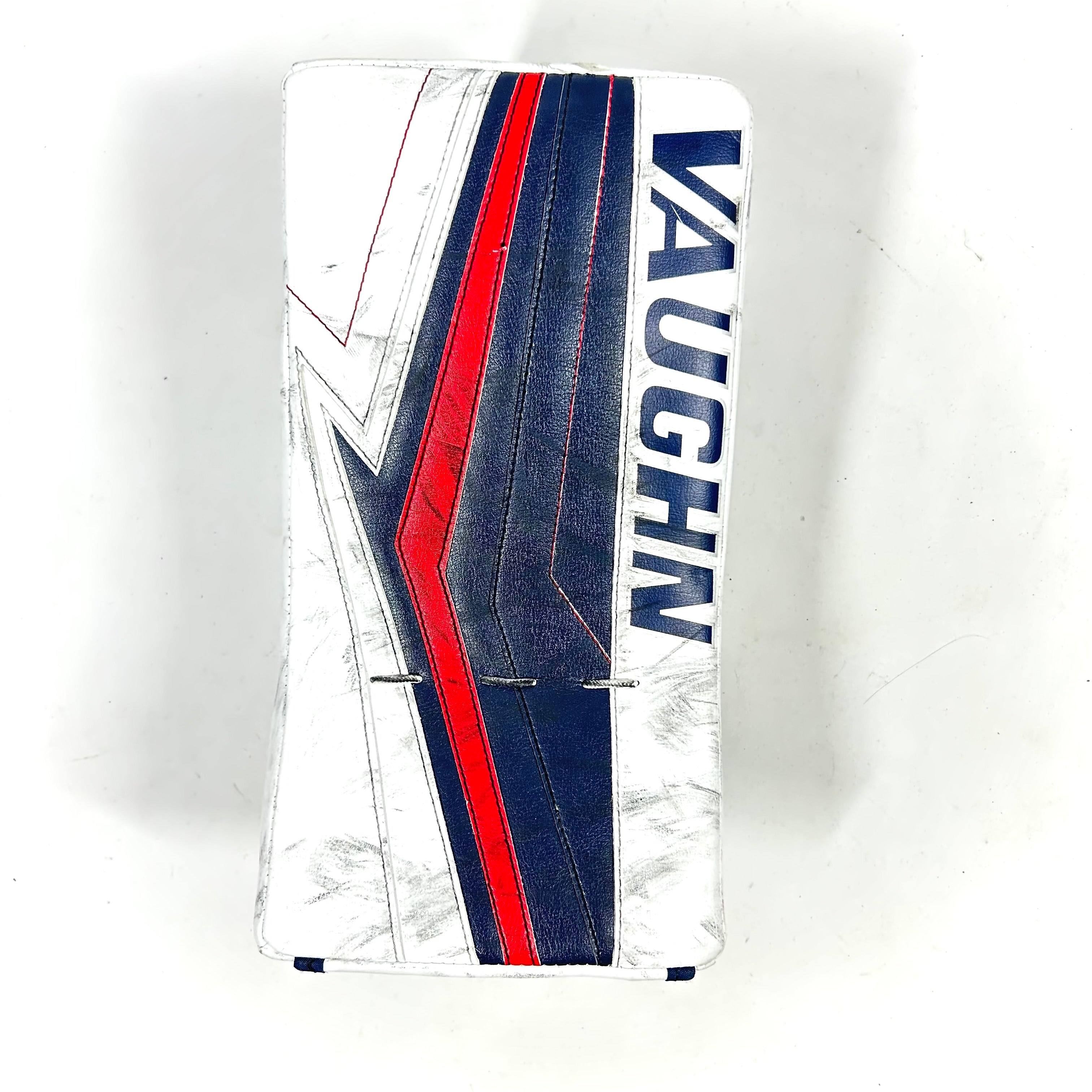Vaughn Velocity V9 - Bloqueur de gardien d'occasion (blanc/bleu marine/rouge)